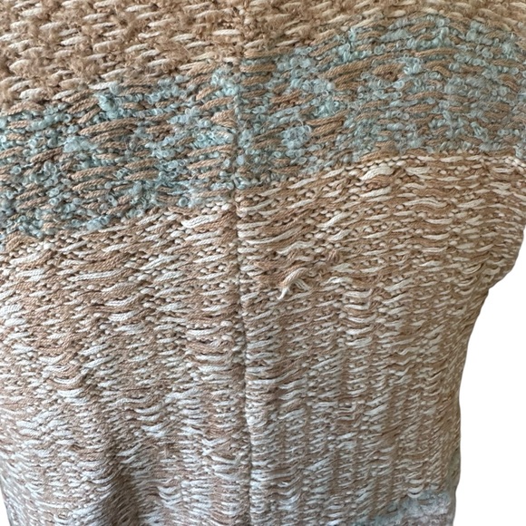 Anthropologie SLEEPING ON SNOW Oullins Jacquard Vest Duster Sweater Sz M/L - Picture 6 of 8